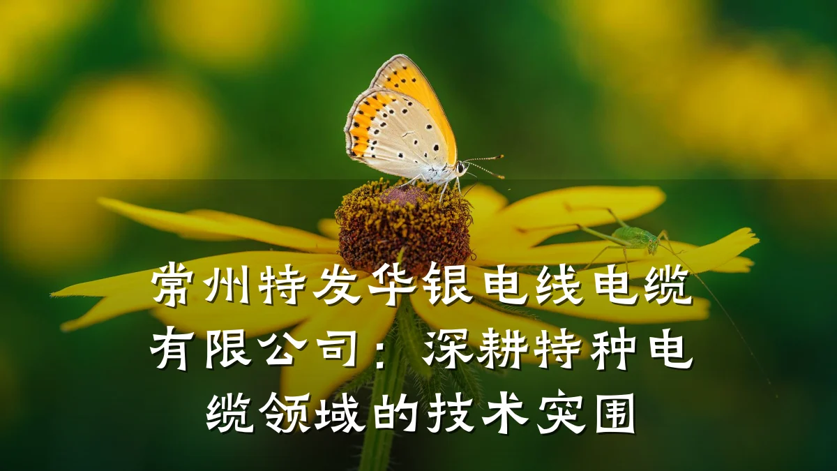 常州特发华银电线电缆有限公司:深耕特种电缆领域的技术突围