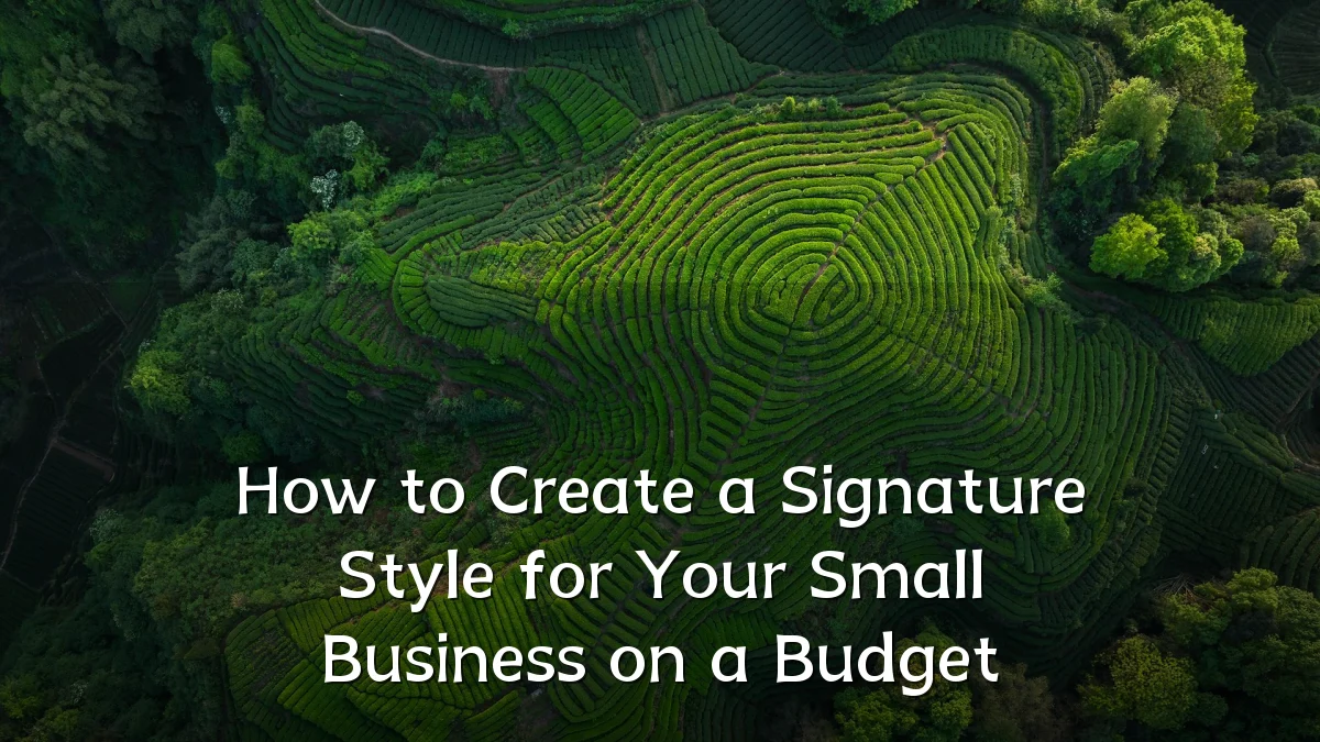 How to Create a Signature Style for Your Small Business on a Budget