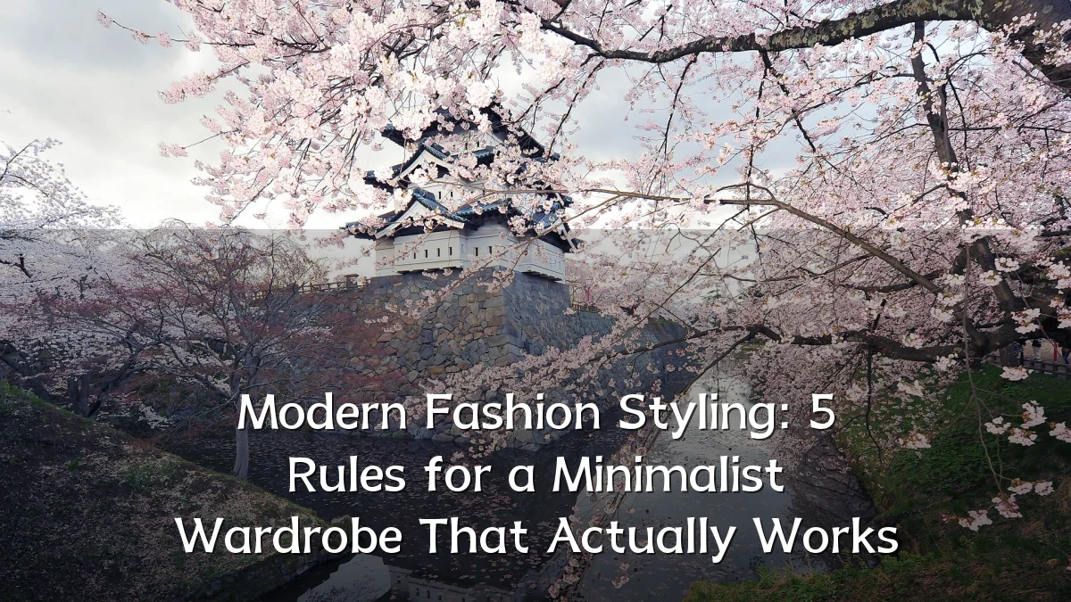Modern Fashion Styling: 5 Rules for a Minimalist Wardrobe That Actually Works