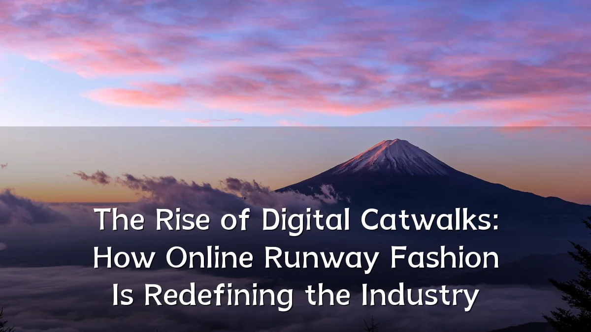 The Rise of Digital Catwalks: How Online Runway Fashion Is Redefining the Industry