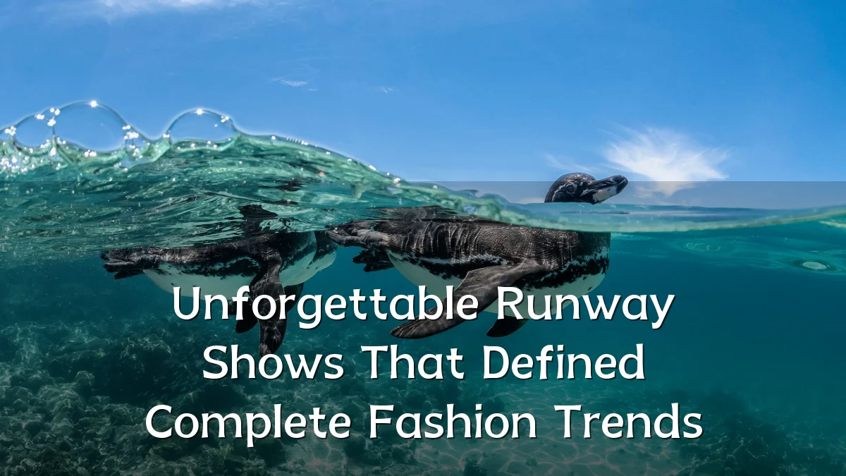 Unforgettable Runway Shows That Defined Complete Fashion Trends