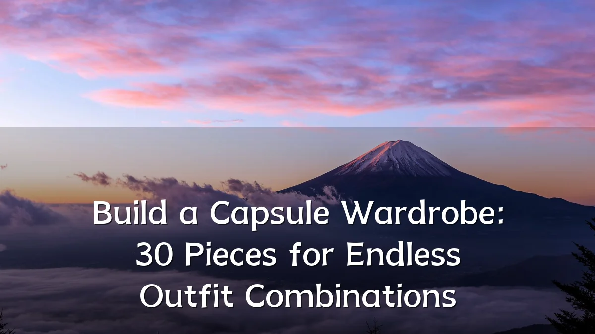 Build a Capsule Wardrobe: 30 Pieces for Endless Outfit Combinations