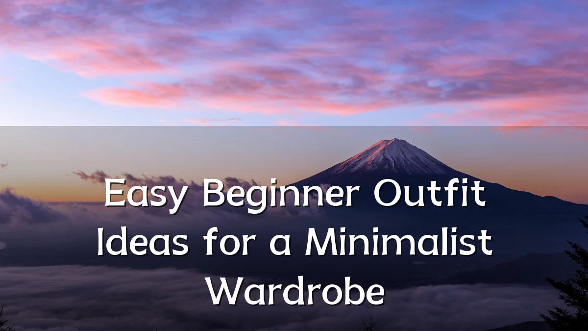 Easy Beginner Outfit Ideas for a Minimalist Wardrobe