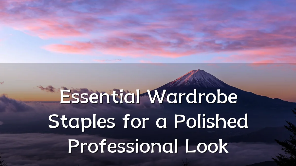 Essential Wardrobe Staples for a Polished Professional Look