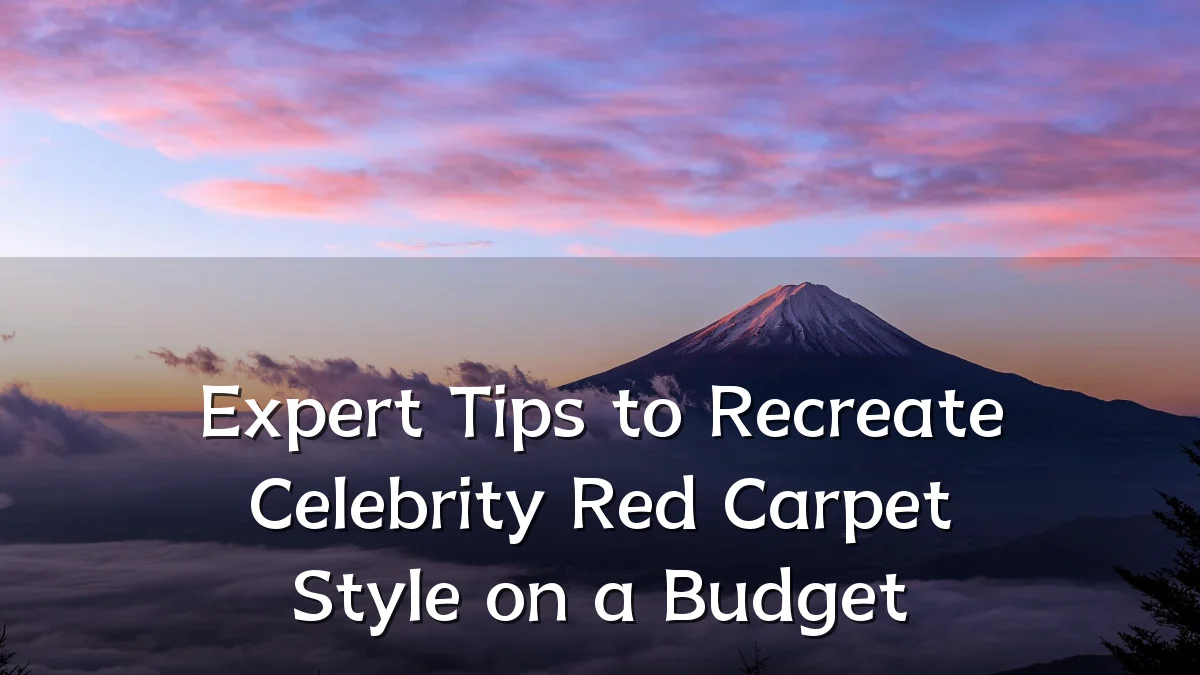 Expert Tips to Recreate Celebrity Red Carpet Style on a Budget