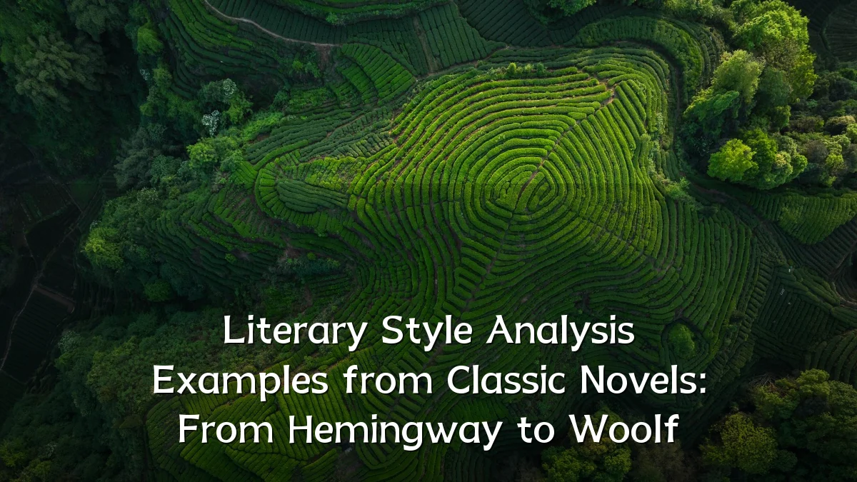 Literary Style Analysis Examples from Classic Novels: From Hemingway to Woolf