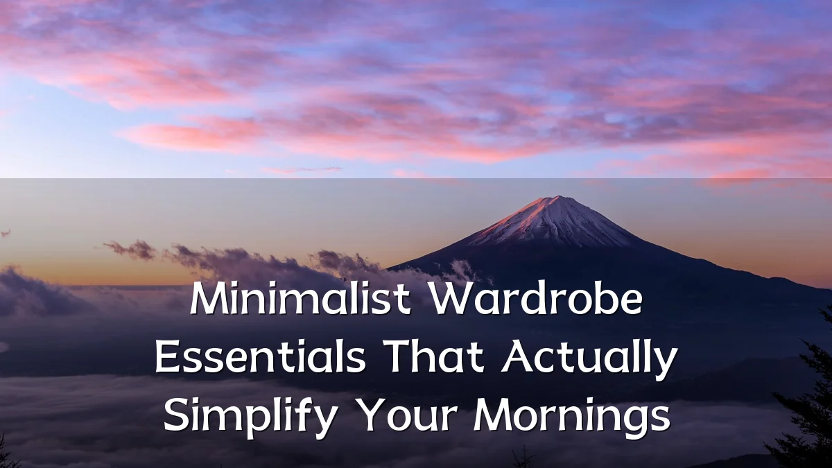 Minimalist Wardrobe Essentials That Actually Simplify Your Mornings