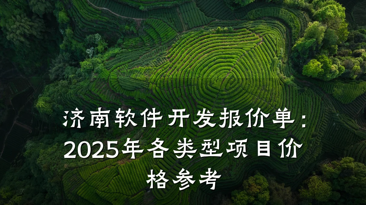 济南软件开发报价单:2025年各类型项目价格参考